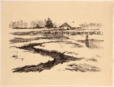 Snowy Trenches by Hermann Struck